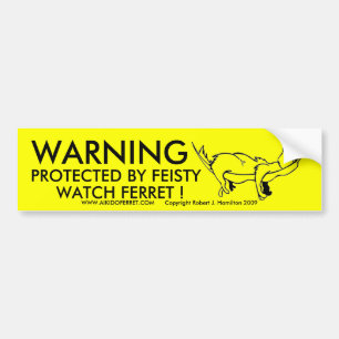 "WARNENDER" Snoozer Autoaufkleber