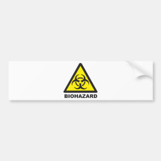 Warnendes Biogefährdung-Zeichen Autoaufkleber