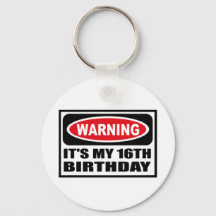 Warnendes ITIS MEINE 16. GEBURTSTAG Schlüsselkett Schlüsselanhänger