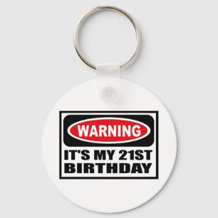 Warnendes ITIS MEINE 21. GEBURTSTAG Schlüsselkett Schlüsselanhänger