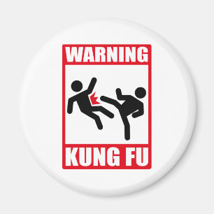 warnendes kung fu magnet