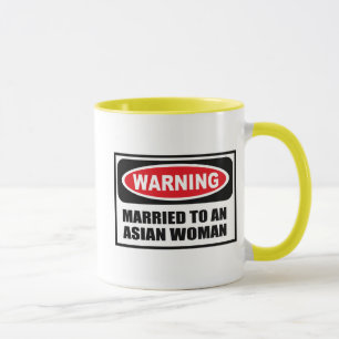 Warnendes VERHEIRATETES ZU einer ASIATISCHEN FRAU Tasse