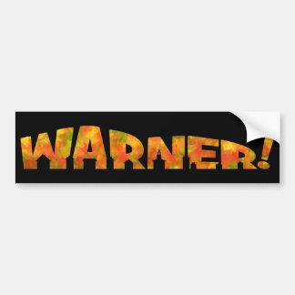 Warner - Fall-Entwurfs-Autoaufkleber Autoaufkleber