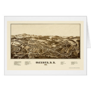 Warner, panoramische Karte NH - 1887