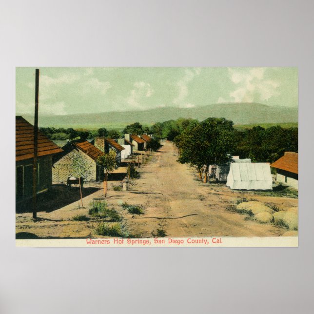 Warners Hot Springs ViewSan Diego Landkreis, CA Poster (Vorne)