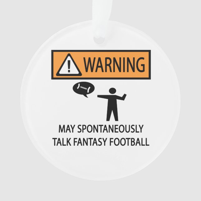 Warngespräch Fantasy Football Ornament (Vorderseite)