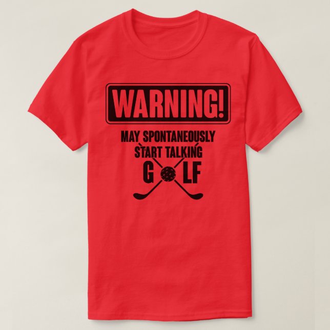 Warngolf T-Shirt (Design vorne)