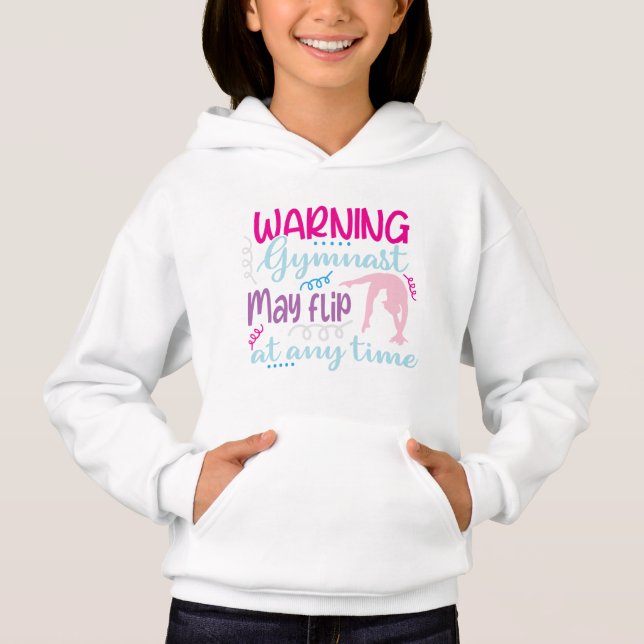 Warngymnastik kann jederzeit Gedreht werden Hoodie (Vorderseite)