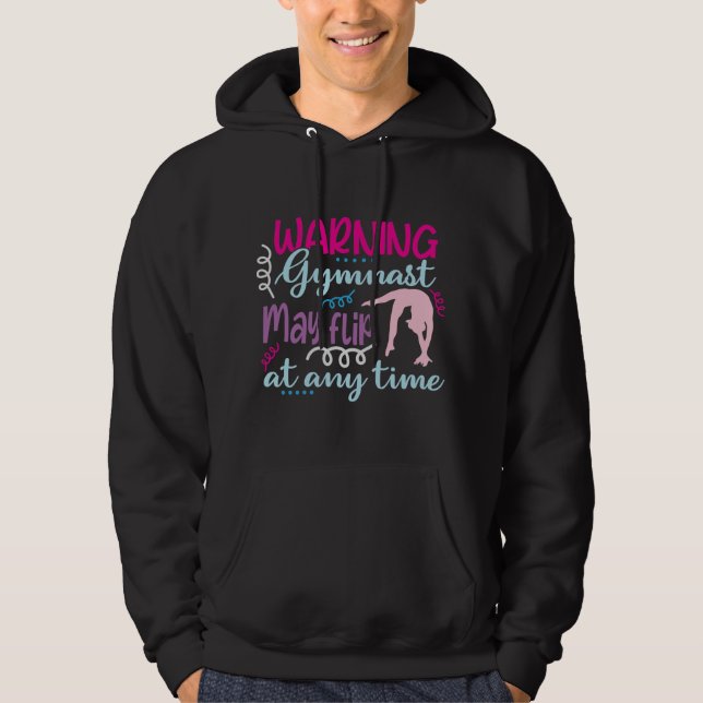 Warngymnastik kann jederzeit Gedreht werden Hoodie (Vorderseite)