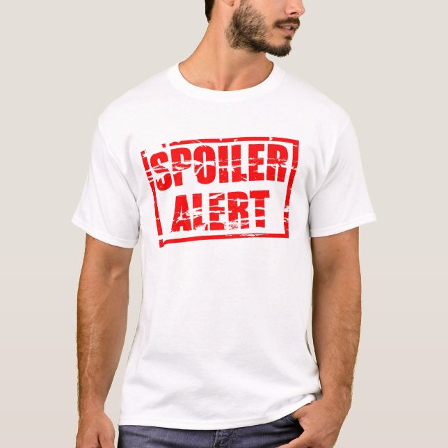 Warnhinweis Briefmarke von Rotkautschuk T-Shirt (Vorderseite)