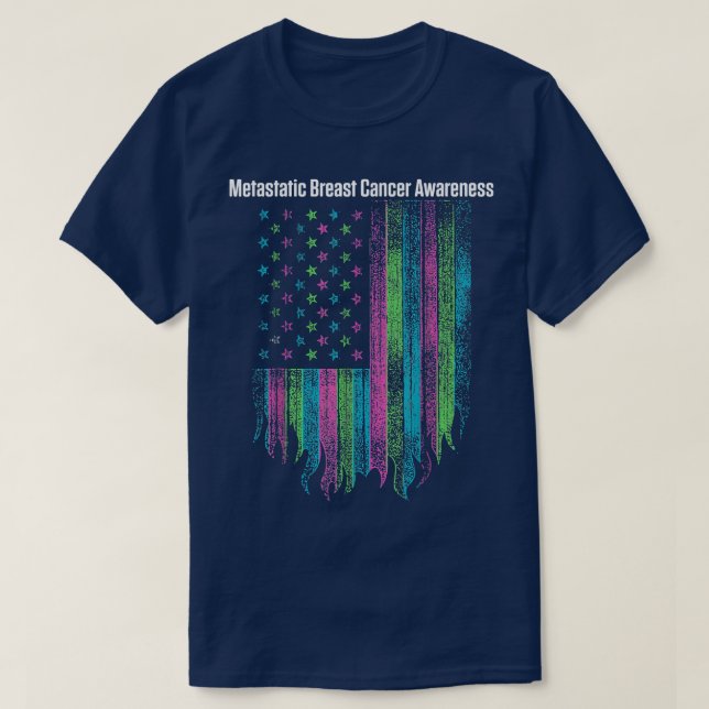 Warnhinweis für den metastasierten Brustkrebs T-Shirt (Design vorne)