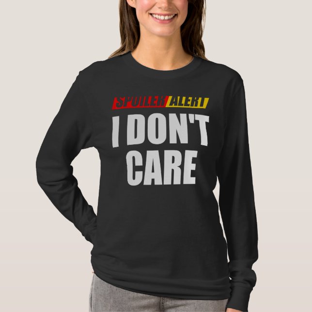 Warnhinweis für den Spoiler: Sarcastic ist mir ega T-Shirt (Vorderseite)