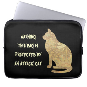 Warnhinweis für Katzenklatschschlauch Laptopschutzhülle