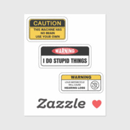 Warnhinweis II Aufkleber