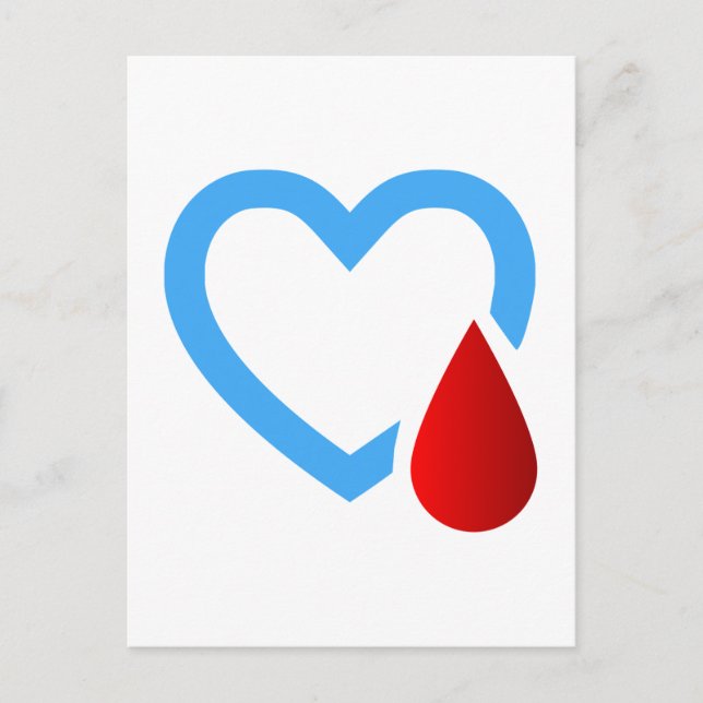 Warnhinweis - Typ 1 Diabetes Postkarte (Vorderseite)