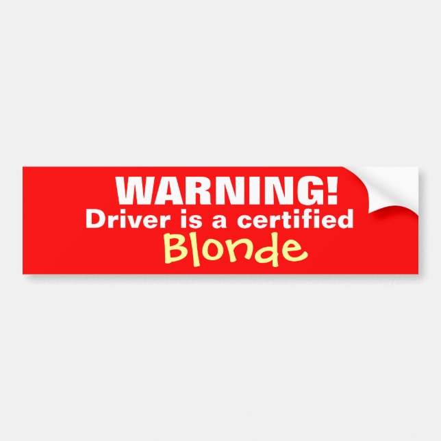 WARNING! AUTOAUFKLEBER (Vorne)