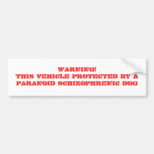 WARNING! DIESES FAHRZEUG GESCHÜTZT DURCH EIN AUTOAUFKLEBER