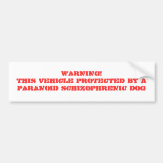 WARNING! DIESES FAHRZEUG GESCHÜTZT DURCH EIN AUTOAUFKLEBER