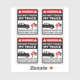 Warning Do Not Touch My Truck Vinyl Stickers Aufkleber
