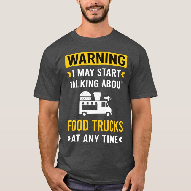 Warning Foodruckrucks vintage T-Shirt (Vorderseite)