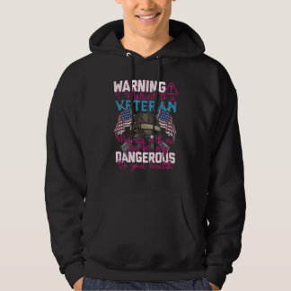 Warning I m Married To A Veteran Wife Husband Hoodie