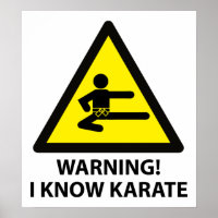 Warning Karate