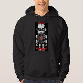 Warning: May Talk About AI Men's Black Hoodie