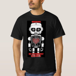 Warning: May Talk About AI Men's Black T-Shirt