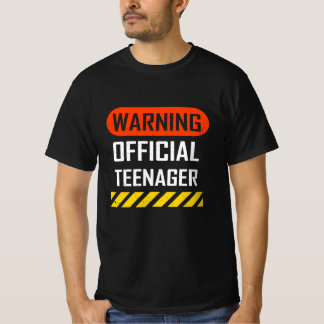Warning Official Teenager - 13th Birthday Gift T-Shirt