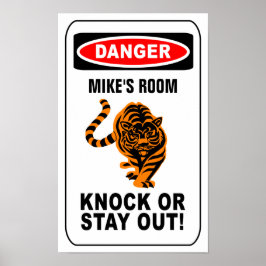 Warning poster - customize!