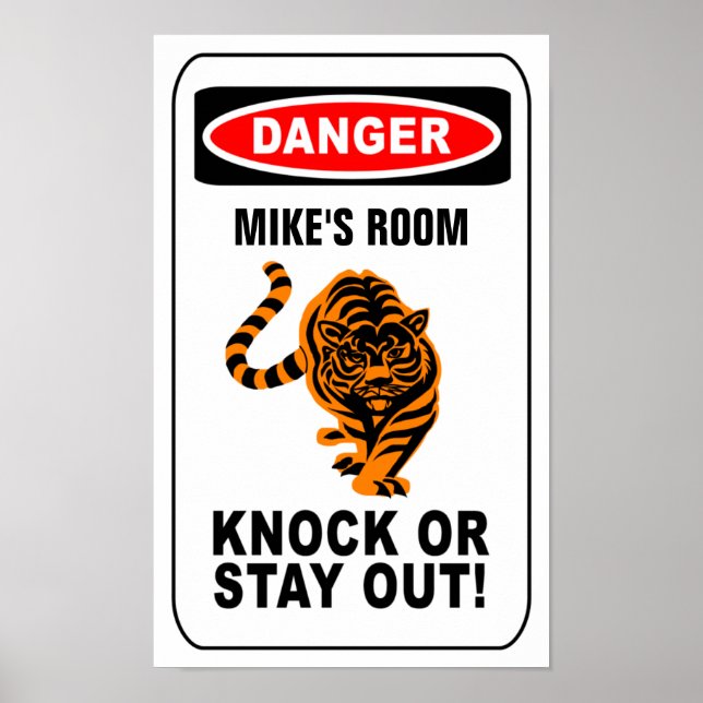 Warning poster - customize! (Vorne)