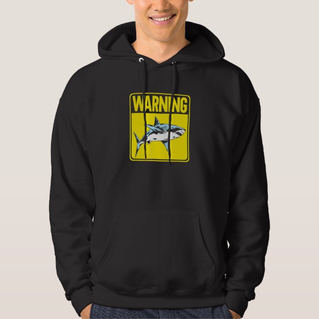 Warning Sign Shark 5 Hoodie (Vorderseite)
