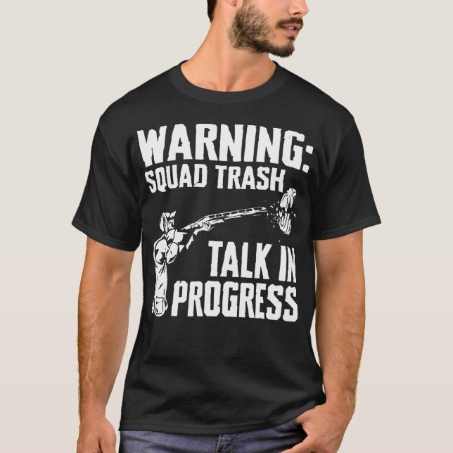 Warning Squad Trash Trap Shooting Clay T-Shirt (Vorderseite)