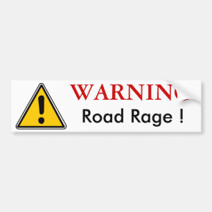 WARNING Straßen-Raserei-Autoaufkleber Autoaufkleber