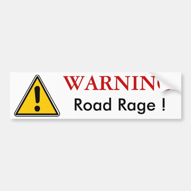 WARNING Straßen-Raserei-Autoaufkleber Autoaufkleber (Vorne)