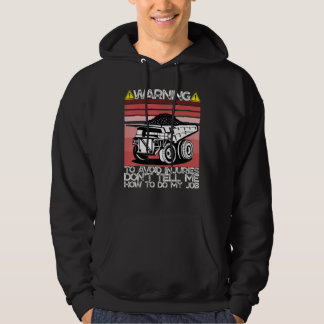 Warning  Trucker Dad Best Heavy Equipment Operator Hoodie