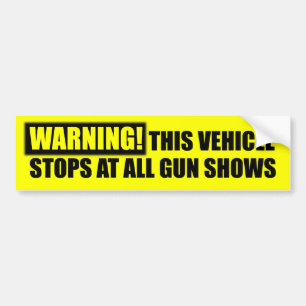 WARNING! Waffenmessen - Gewehr-Rechte Autoaufkleber