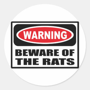 Warnmeldung des RATS-Aufklebers Runder Aufkleber
