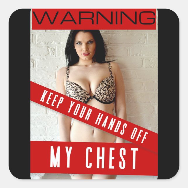 WARNSCHALTER QUADRATISCHER AUFKLEBER (Vorderseite)