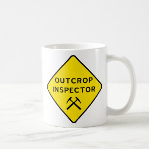 Warnschild für den Außeninspektor Kaffeetasse