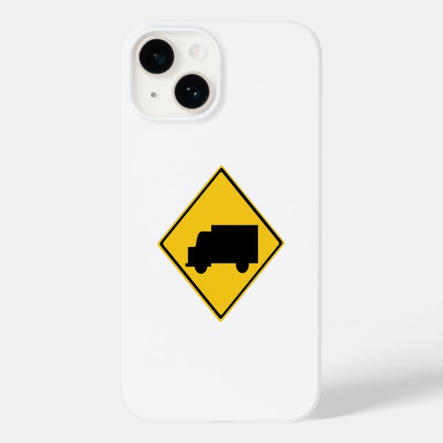 Warnschild für den Straßenverkehr Case-Mate iPhone 14 Hülle (Rückseite)