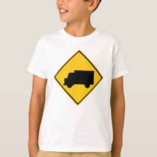 Warnschild für den Straßenverkehr T-Shirt