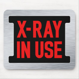 Warnschild mit Röntgenstrahlung - Sicherheit der R Mousepad