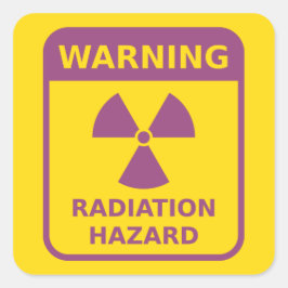 Warnschild Quadratischer Aufkleber