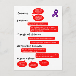 Warnschilder Postkarte