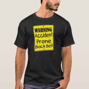 Warnsignal-Shirt für Unfälle Schwarzgürtel T-Shirt