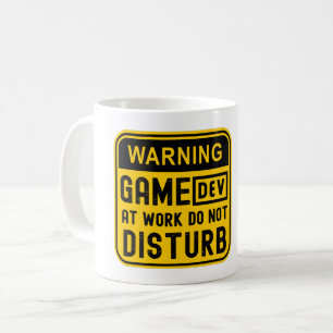 WARNSPIELDEV AM ARBEITSPLATZ STÖRT NICHT KAFFEETASSE