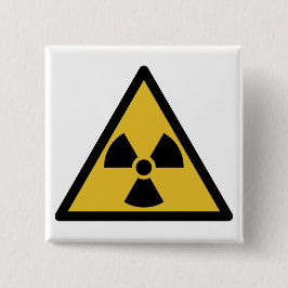 Warnsymbol (Radioaktive Gefahr) Button