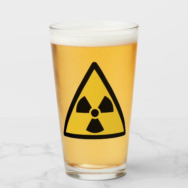 Warnsymbol (Radioaktive Gefahr) Glas (Vorne (Gefüllt))