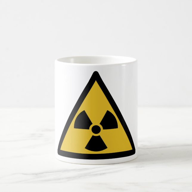 Warnsymbol (Radioaktive Gefahr) Kaffeetasse (Mittel)
